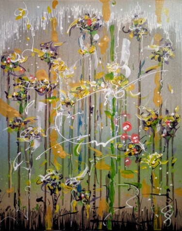 RESETTLEMENT OF FLOWERS. Floristic abstraction (yellow)